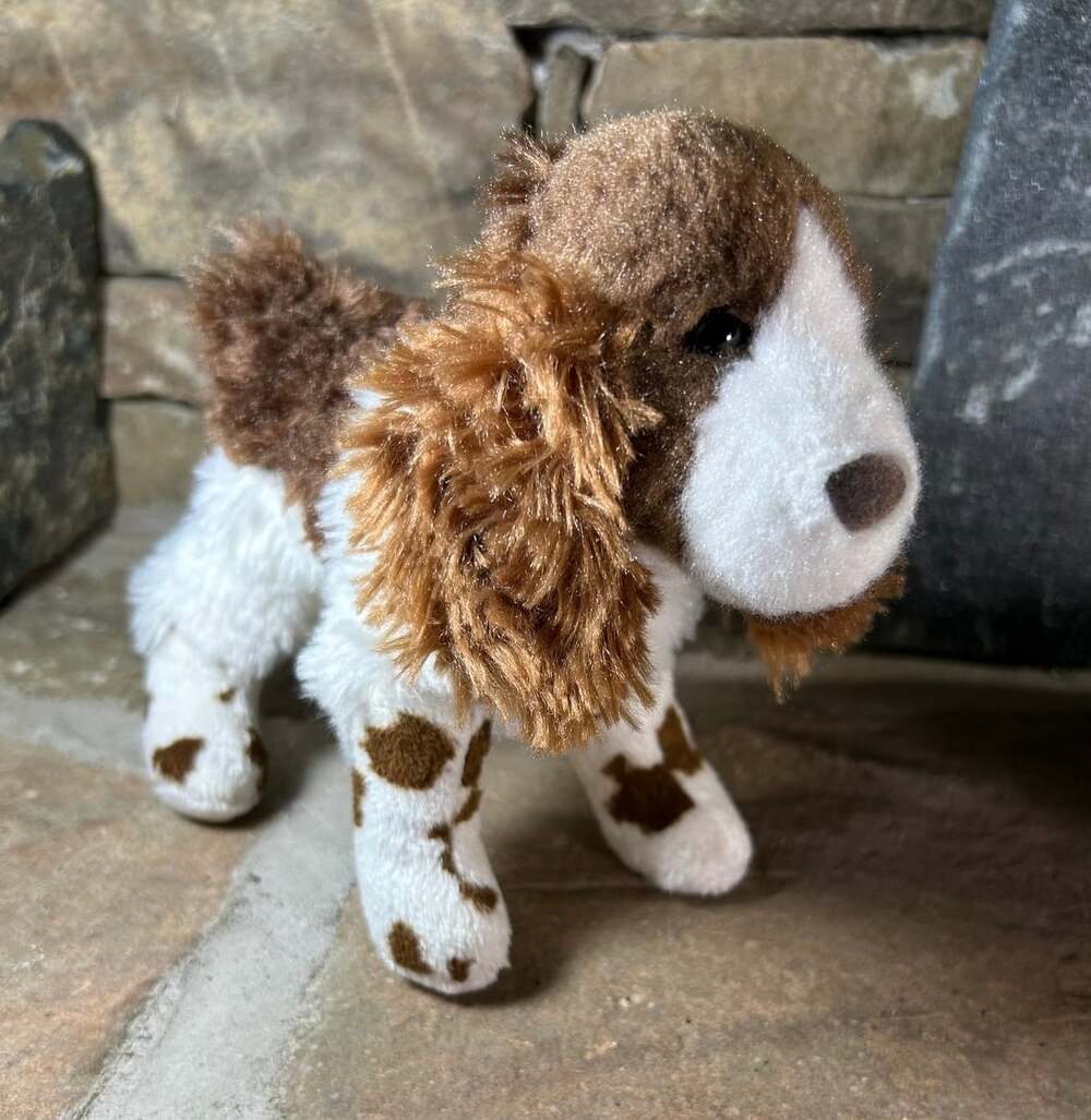 Douglas Cuddle Toy Flair Springer Spaniel Plush Puppy Dog - Picture 2 of 12